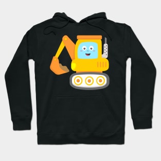 Excavator for Kids Hoodie